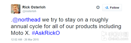 摩托羅拉Moto X三代將于今年第三季度發(fā)布