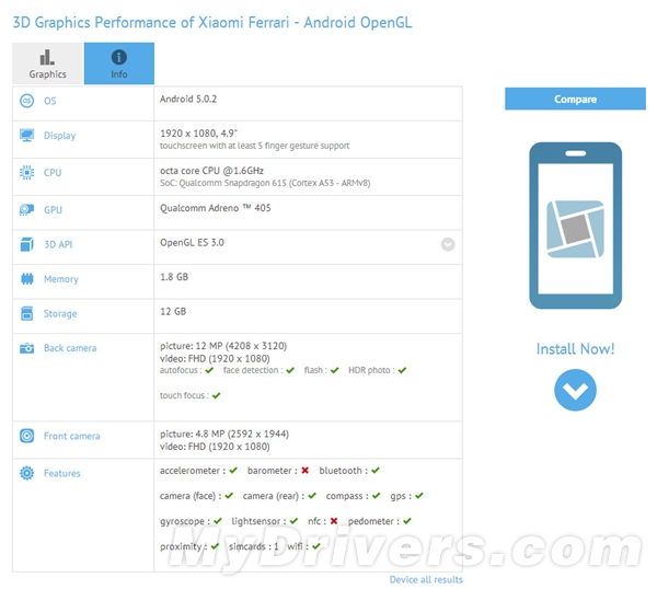 小米廉價新機曝光代號法拉利！