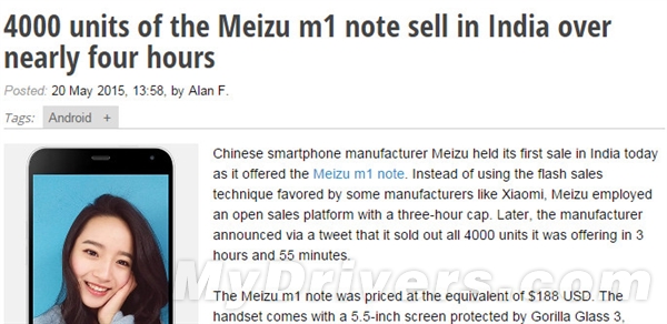 三哥狂搶4000臺(tái)魅藍(lán)Note:老外老困惑了