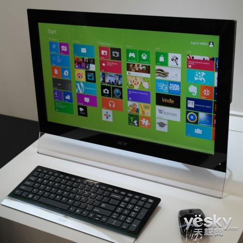 時尚簡約范 宏碁7600U一體機預裝WIN8