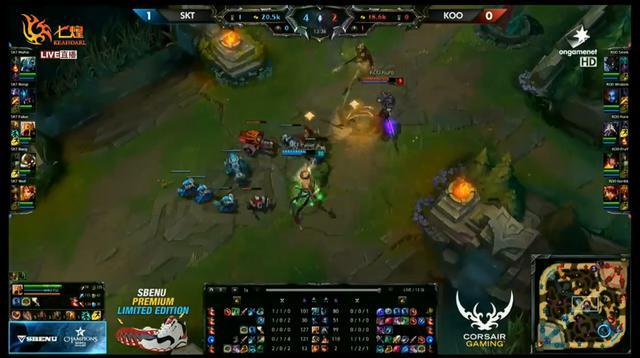 LOL韓國OGN聯(lián)賽SKT繼續(xù)13連勝 其他戰(zhàn)隊水平太低