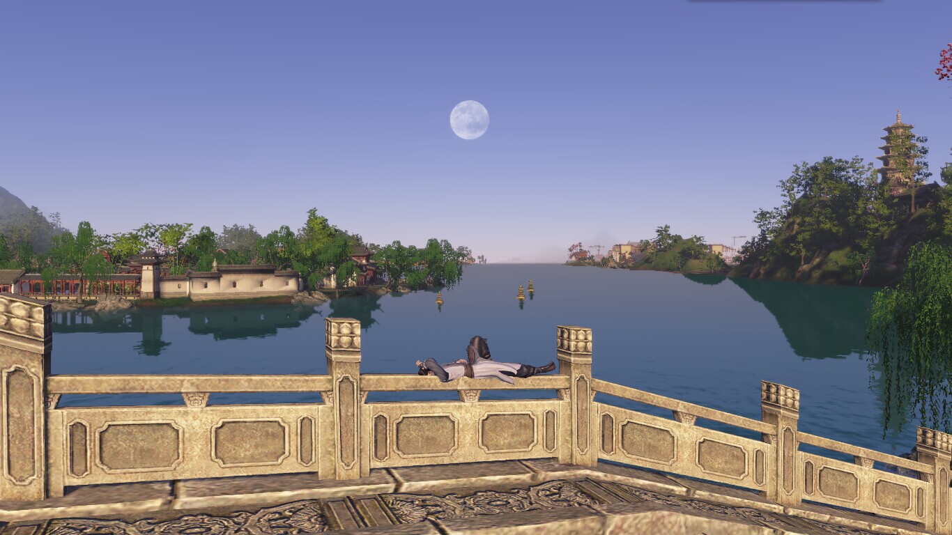 夕陽無限好《天涯明月刀ol》杭州城那些日暮美景