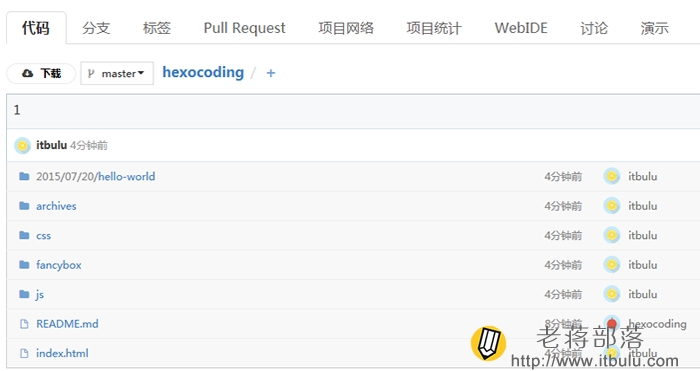 Hexo博客文件提交倉庫