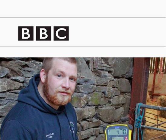 英國農民用<a href=/mobile/ target=_blank class=infotextkey>手機</a>APP牧羊，可監控羊群生理健康。(網頁截圖)