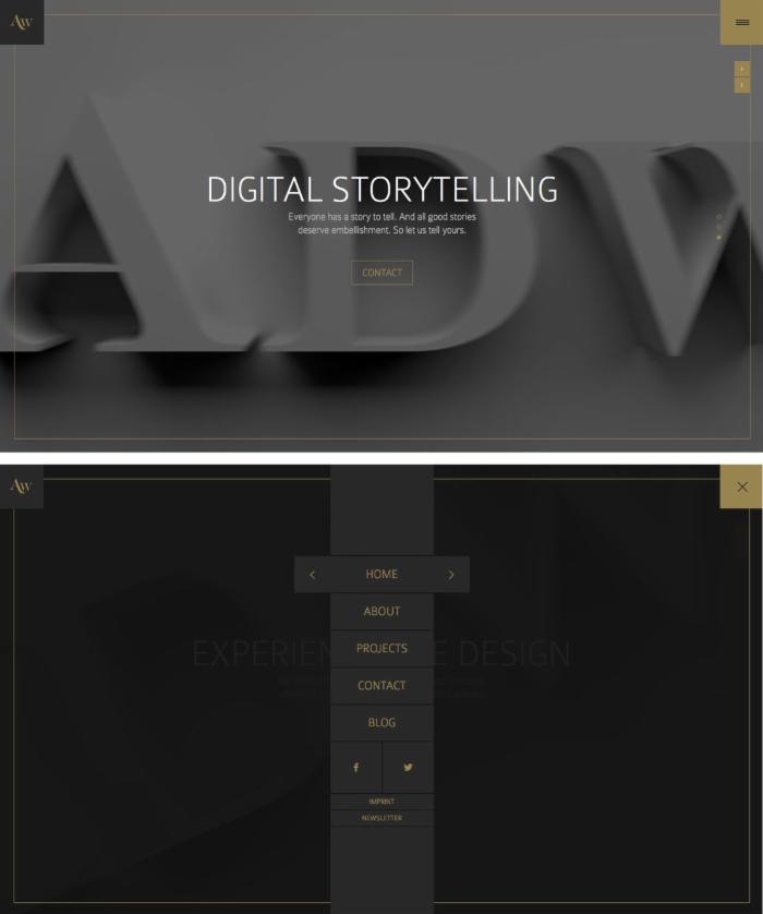 全屏導(dǎo)航 底部導(dǎo)航 垂直導(dǎo)航菜單 2015網(wǎng)頁導(dǎo)航設(shè)計(jì)趨勢