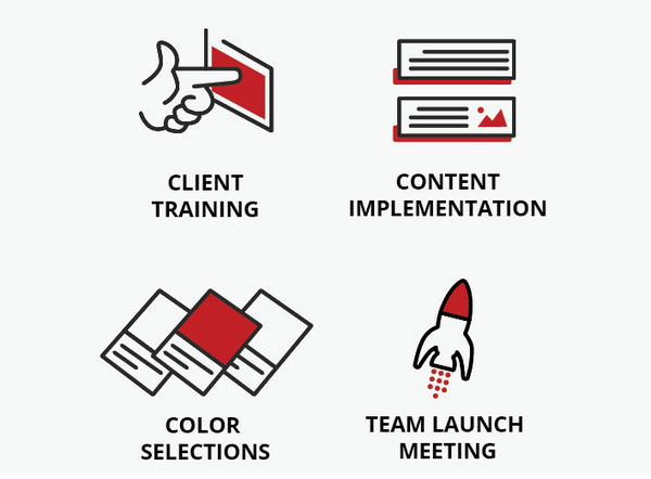 不一樣的極簡風!細膩有趣的三色極簡圖標設計案例