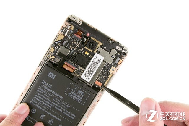 按鍵壽命堪憂 紅米Note 3深度拆解圖賞