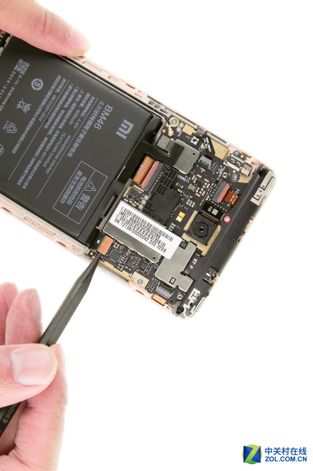 按鍵壽命堪憂 紅米Note 3深度拆解圖賞