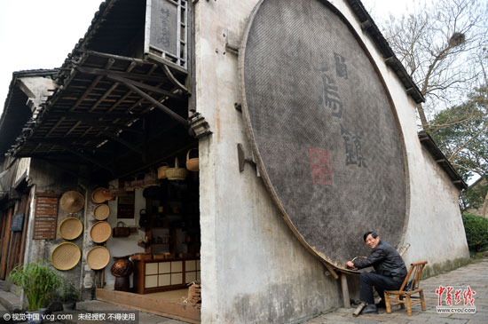 浙江烏鎮(zhèn)，航拍烏鎮(zhèn)風光。(圖片作者：梁臻)