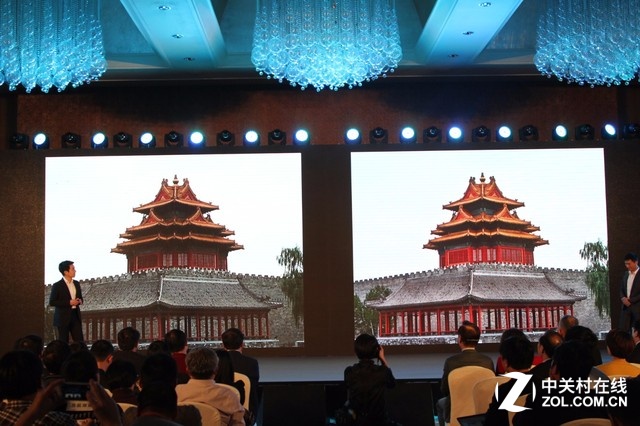 <a href=/digital/ target=_blank class=infotextkey>數碼</a>變焦(左)對比華碩鷹眼光學變焦