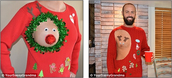 全程高能！國(guó)外網(wǎng)友集體曬奇葩圣誕裝：袒胸露乳