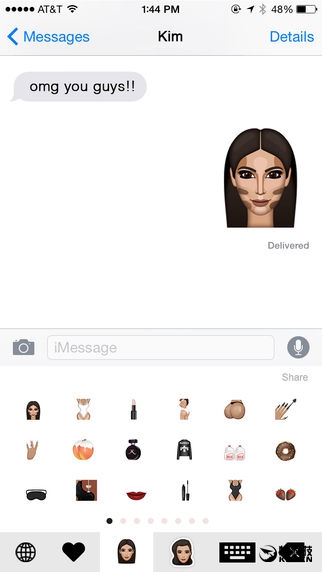 卡戴珊推了個巨臀表情:引爆蘋果App商店