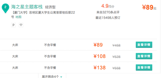 該客棧僅有23間客房,2014年6月份才有第一條評論,銷量要超1萬5單,意味著該客棧自上線以來,要每天滿員才能勉強達到)