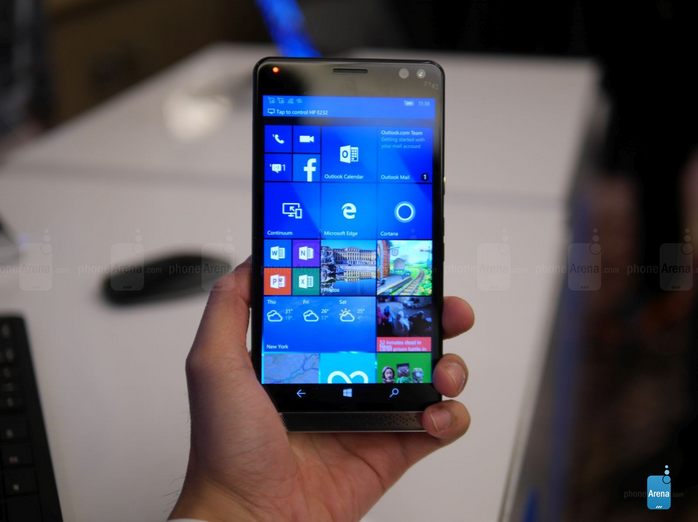 4GB內(nèi)存+驍龍820 HP Win10旗艦手機(jī)上手