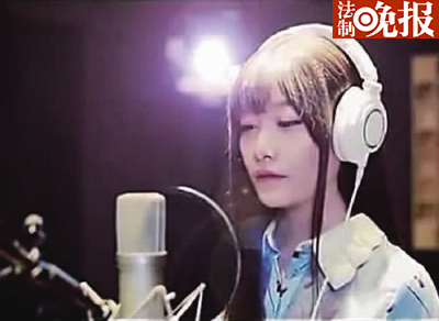 風小箏也是一名網絡歌手，這是她拍攝的MV截圖