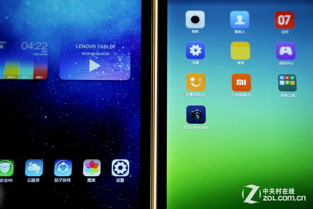 聯(lián)想S8對比小米Pad