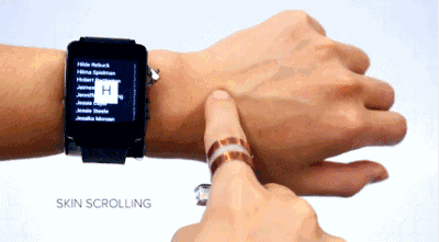 SkinTrack能讓你的手臂變成智能手表觸摸屏