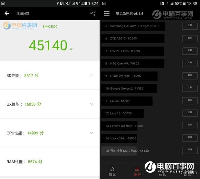 三星C5性能怎么樣 三星C5跑分測試