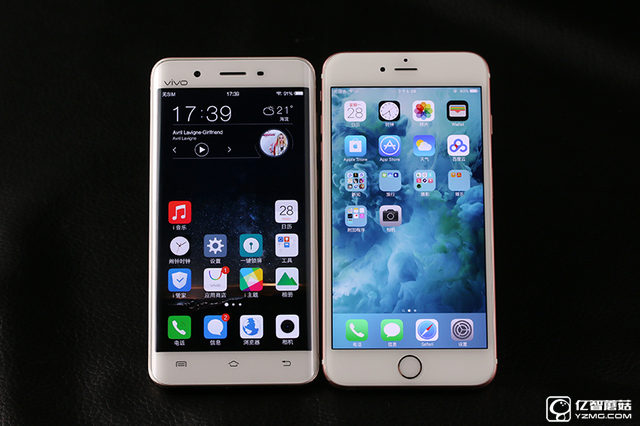 尖Phone:vivo Xplay5對比蘋果6s Plus