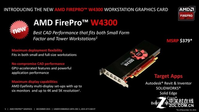 超低功耗新秀 藍寶石FirePro W4300評測