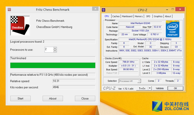 X4 850 G3240對比測試 