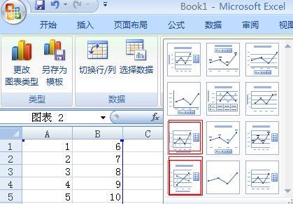 Excel2010折線圖添加垂直線方法