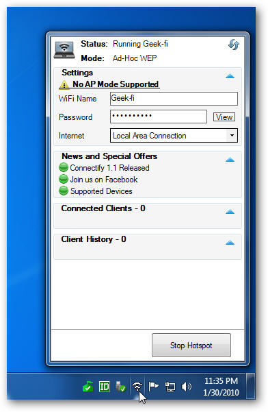 筆記本怎么做wifi熱點(win7版)