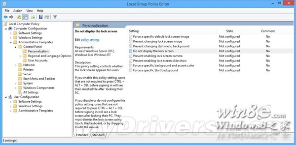 在開啟的屬性屏幕中更改默認配置:由Not Configured更改為Enabled,然后確定。
