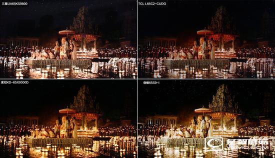 四款65智能電視HDR對比