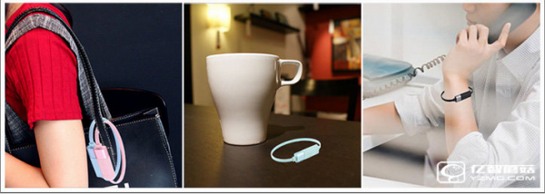 優尚金屬手環手機充電線：戴在手腕上的蘋果手機數據線