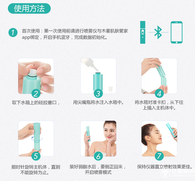 木薯智能納米噴霧儀:隨時隨地高效補水