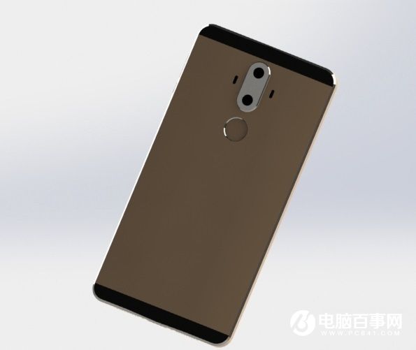 華為Mate 9渲染圖曝光:外形搶眼 雙攝像頭