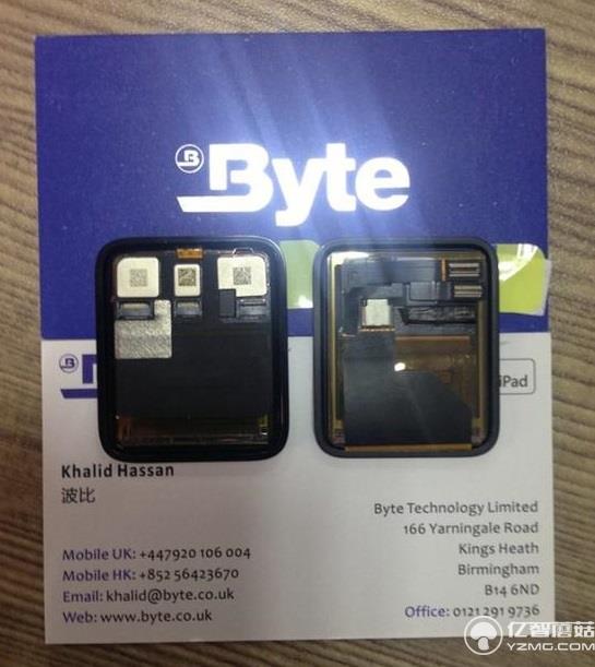 新Apple Watch組件深圳流出：共兩款、依然方形表盤