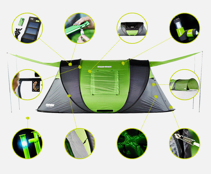 見識一下世界上最先進的太陽能高科技帳篷