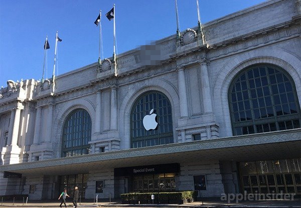 <a href=/mobile/iphone/ target=_blank class=infotextkey>iPhone</a>7/Plus秋季新品發(fā)布會前瞻：會場準(zhǔn)備中