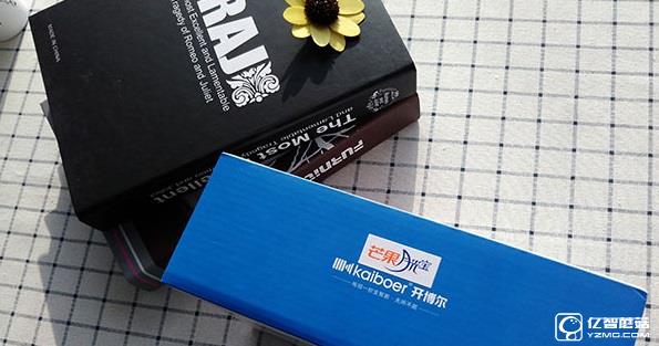 開博爾X5外包裝印有芒果月光寶 開博爾X5外包裝印有芒果月光寶