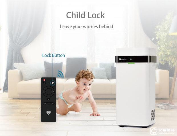 這款空氣凈化器不用更換濾芯 直接手洗就行了