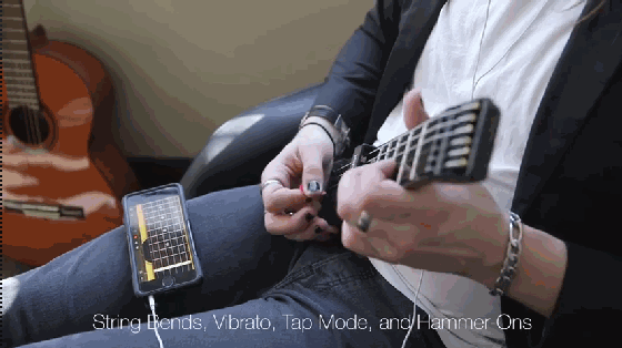 便攜超帥的數(shù)字吉他 助你瞬間撩妹成功