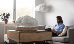 這個(gè)藍(lán)牙音箱長(zhǎng)得像朵云  而且還能“飄”起來(lái)