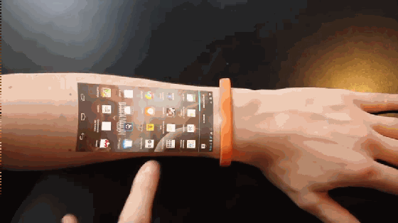 秒變鋼鐵俠!這個手環能將手腕變成觸控屏