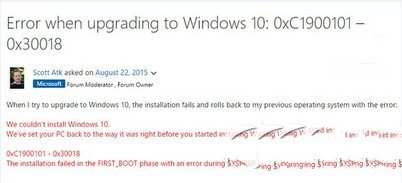 <a href=/tags/26-0.html target=_blank class=infotextkey>win10</a>升級失敗提示0xc1900101-0x30018錯誤怎么辦 三聯