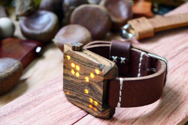 什么叫腦洞大開 這款木質手表居然還能玩游戲