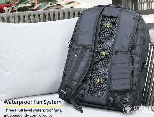 你敢背嗎？15600mAh容量的電池背包還帶仨風扇