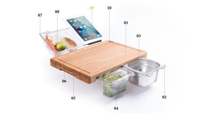 這個(gè)砧板設(shè)計(jì)太神奇！切菜不再弄得哪兒都是