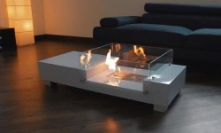 冬天里的一把火? 試試這款帶壁爐的Kaffee茶幾