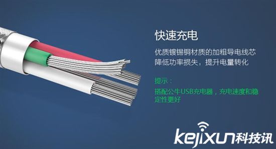 公牛推出蘋(píng)果安卓二合一數(shù)據(jù)線(xiàn) 柔韌抗折斷