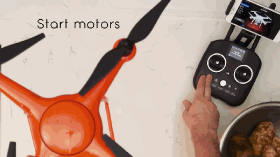 用無人機做感恩節(jié)晚餐！哥們你確定你敢吃？