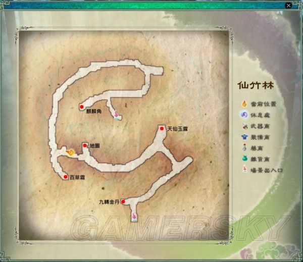 仙劍奇俠傳5迷宮地圖