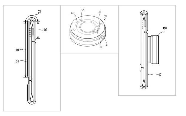 三星可折疊手機新專利:背部可裝變焦鏡頭
