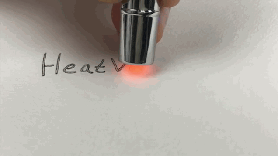 間諜專用!這筆寫出的字只要加熱就會消失